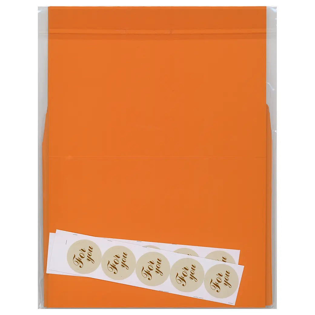 Blank Cards & Envelopes - Orange | Cardmaking craft supplies Australia